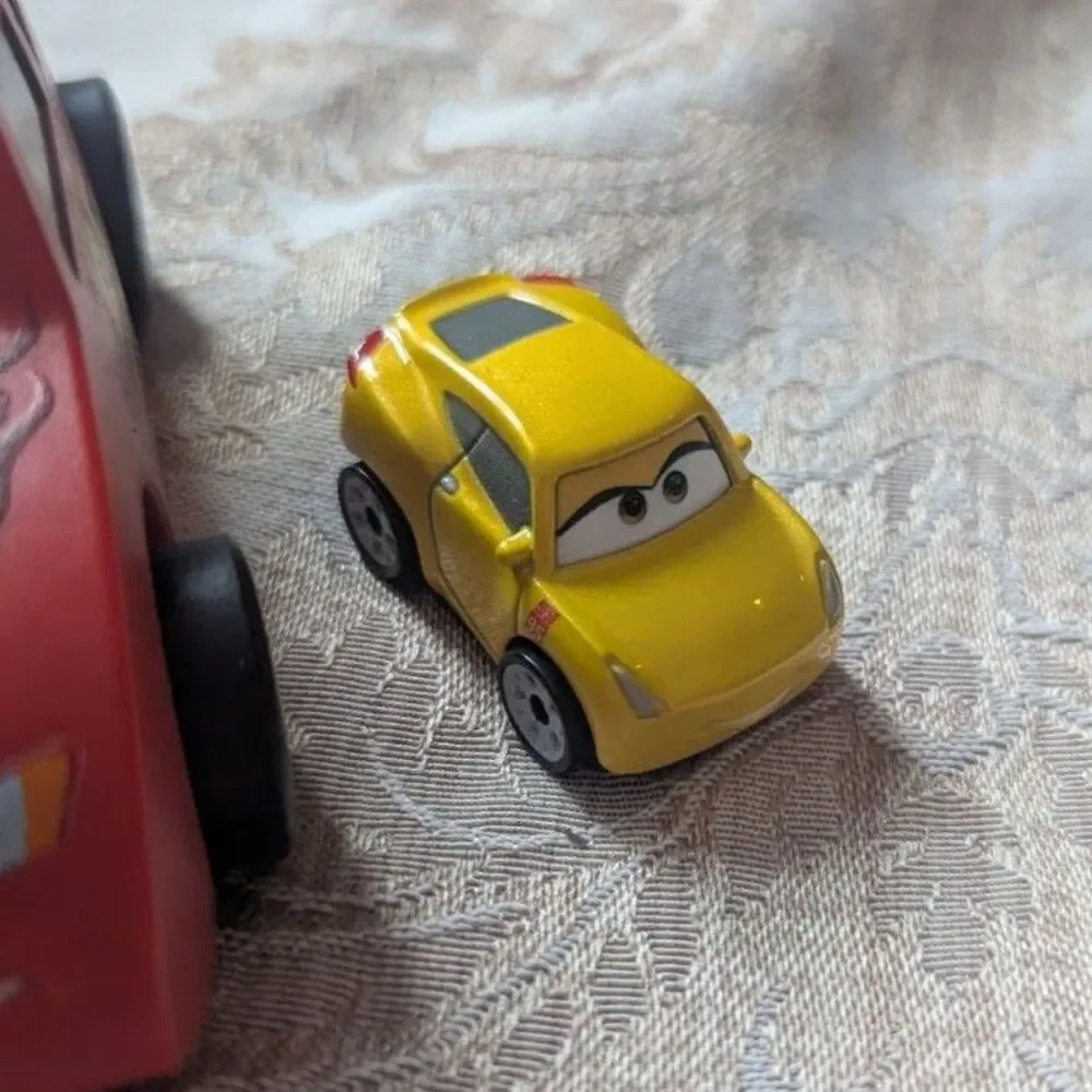 Disney Pixar Cars Lot of 3 Toy Cars, Lightning McQueen, Mater, and Cruz